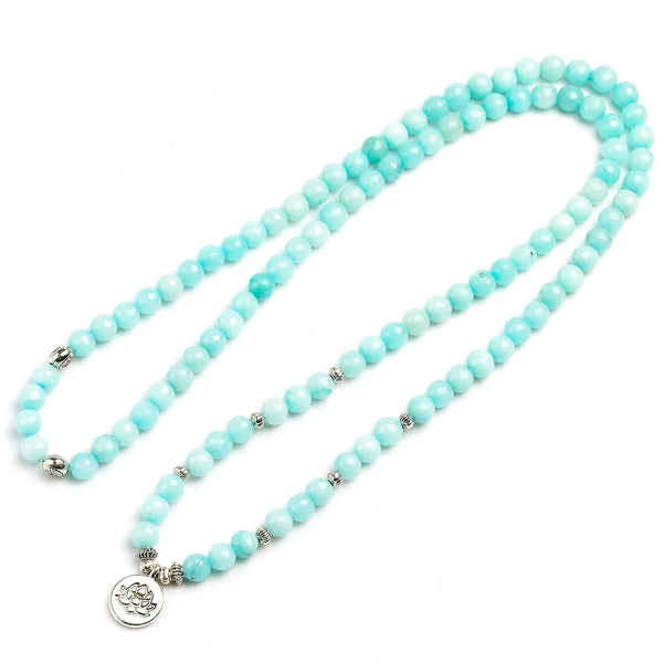 Blue Chalcedony Mala Beads-ToShay.org