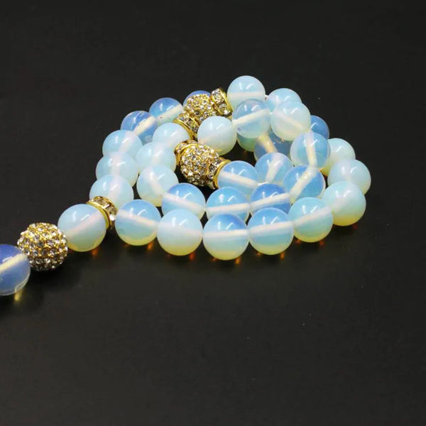 White Opalite Prayer Beads-ToShay.org