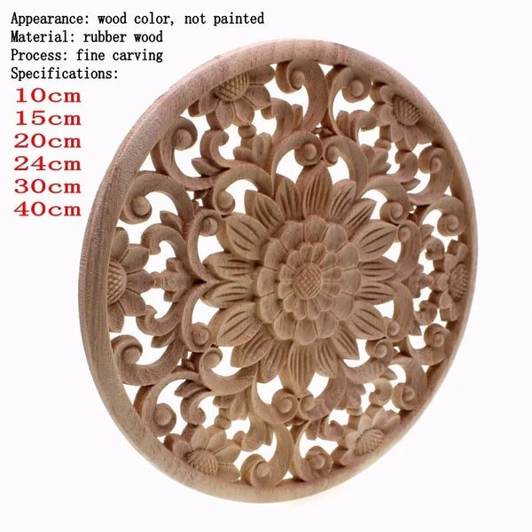 Wood Carved Flower Panel-ToShay.org