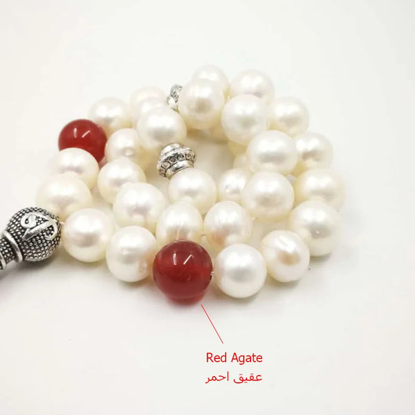 White Pearl Prayer Beads-ToShay.org