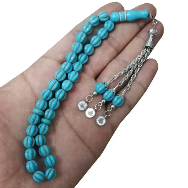 Blue Turquoise Prayer Beads-ToShay.org