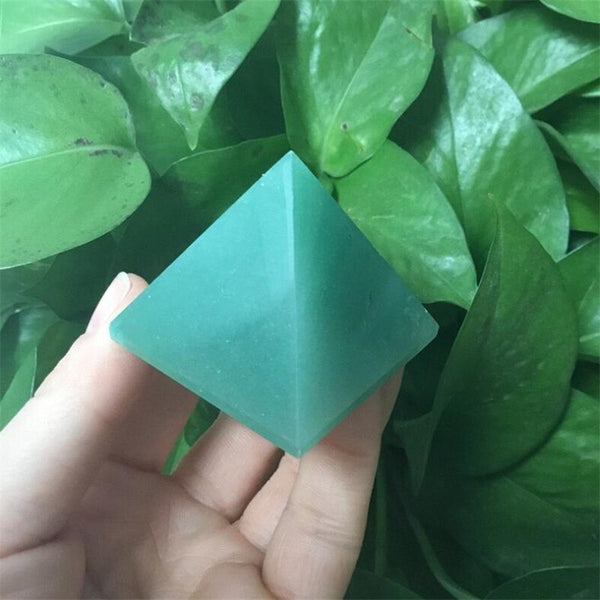 Green Aventurine Crystal Pyramid-ToShay.org