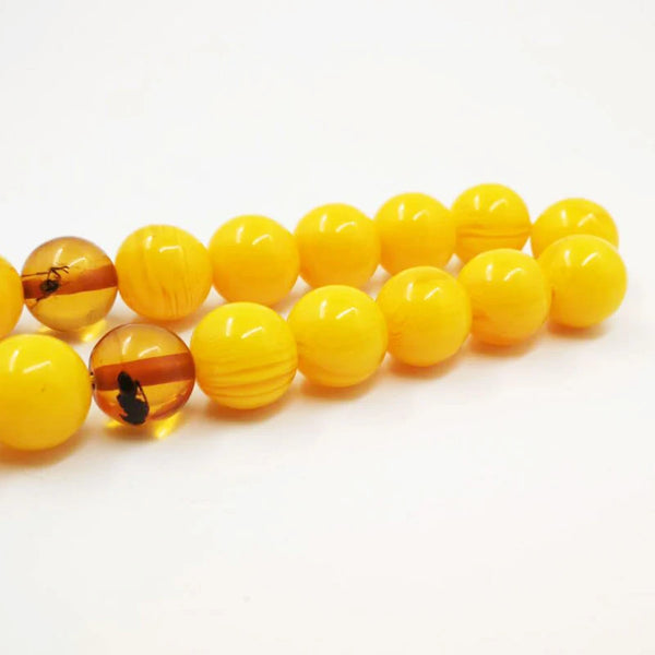 Yellow Amber Prayer Beads-ToShay.org