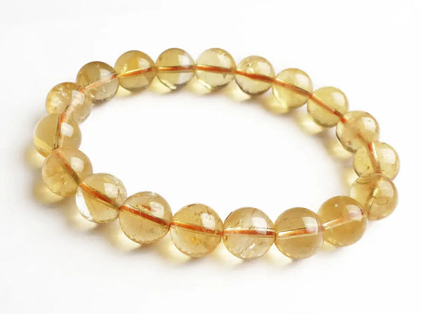 Yellow Citrine Bead Bracelet-ToShay.org