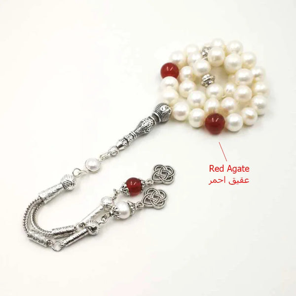 White Pearl Prayer Beads-ToShay.org