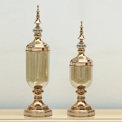 Glass Gold Vases-ToShay.org