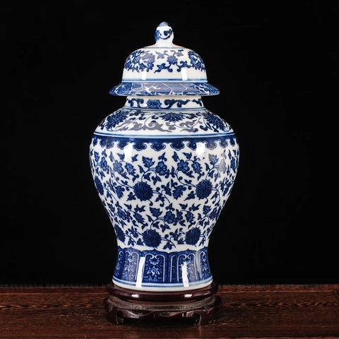 Blue White Ceramic Jars-ToShay.org