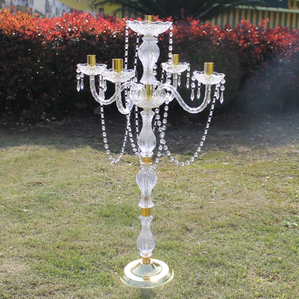 Clear Crystal Pendants Candelabras-ToShay.org