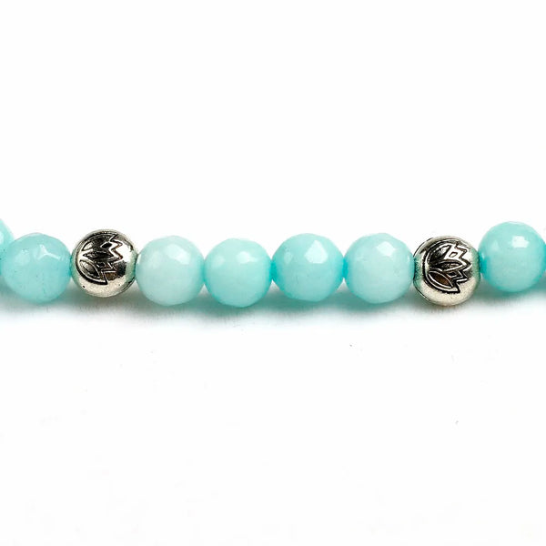 Blue Chalcedony Mala Beads-ToShay.org