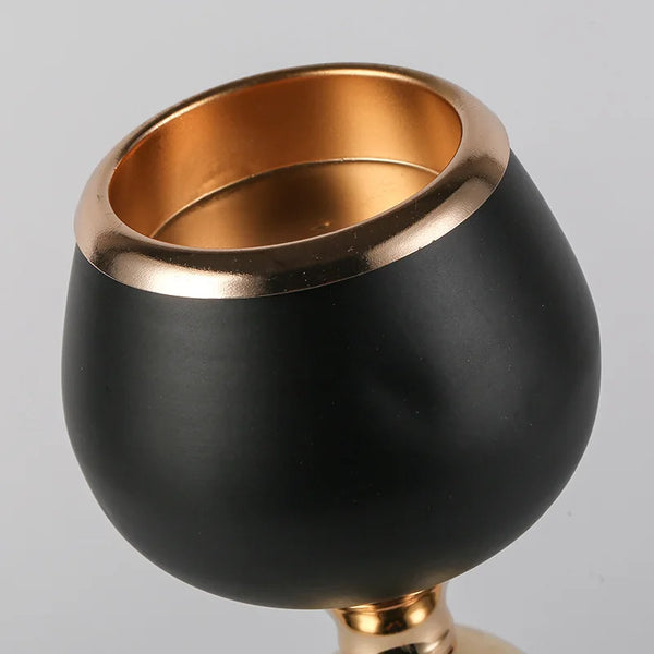 Gold Black Candlesticks-ToShay.org