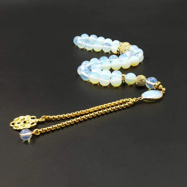 White Opalite Prayer Beads-ToShay.org