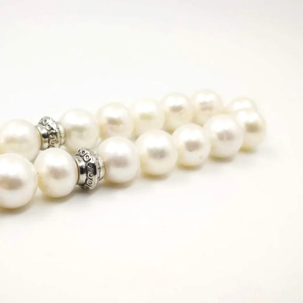 White Pearl Prayer Beads-ToShay.org