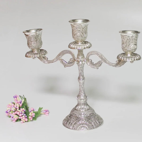 Mixed Embossed Candelabra-ToShay.org