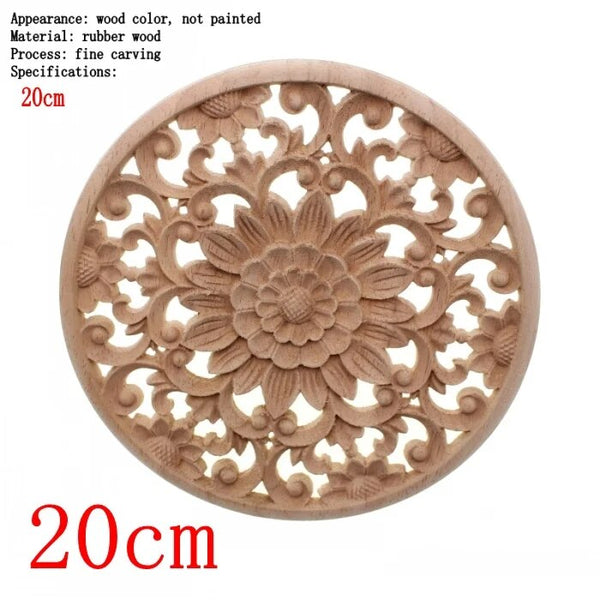 Wood Carved Flower Panel-ToShay.org