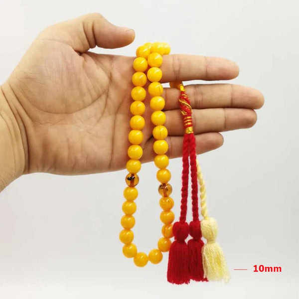 Yellow Amber Prayer Beads-ToShay.org