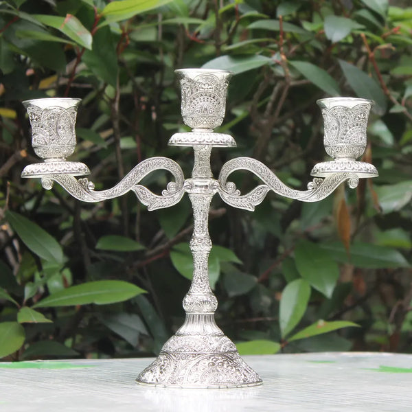 Mixed Embossed Candelabra-ToShay.org