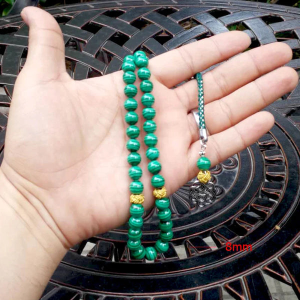 Green Malachite Prayer Beads-ToShay.org