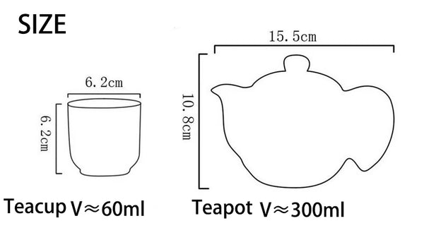 Blue White Porcelain Tea Set-ToShay.org