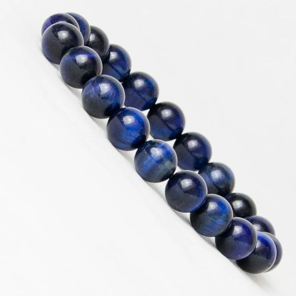 Blue Tiger Eye Bead Bracelet-ToShay.org