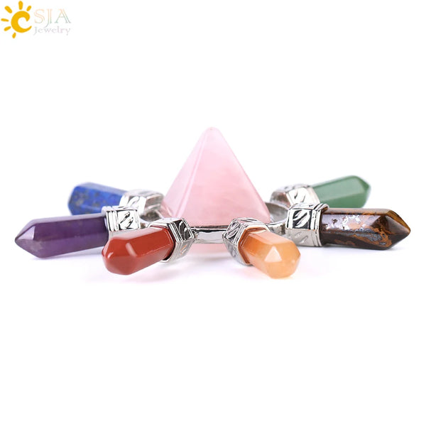 Chakra Crystal Pyramid Points-ToShay.org