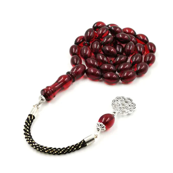 Red Amber Prayer Beads-ToShay.org