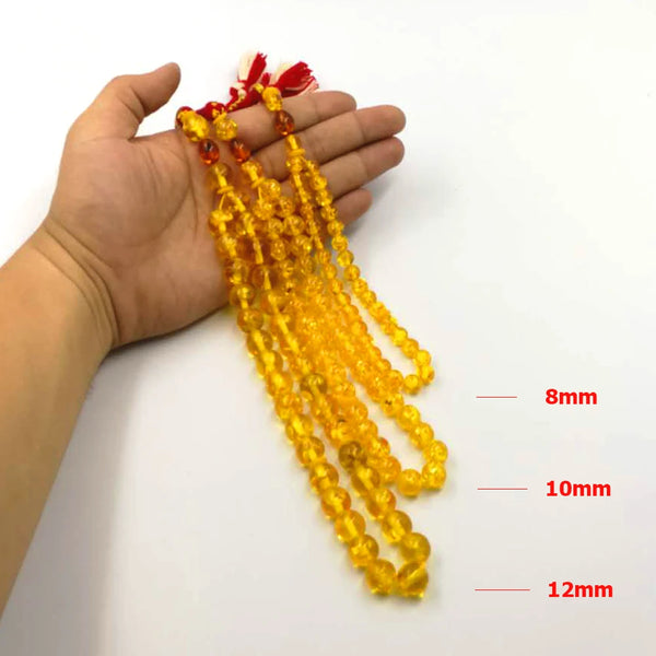 Yellow Amber Prayer Beads-ToShay.org