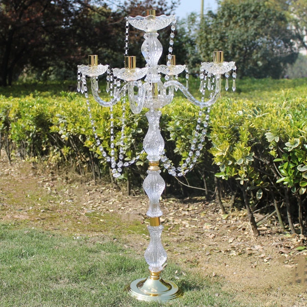 Clear Crystal Pendants Candelabras-ToShay.org