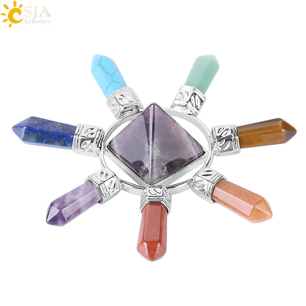 Chakra Crystal Pyramid Points-ToShay.org