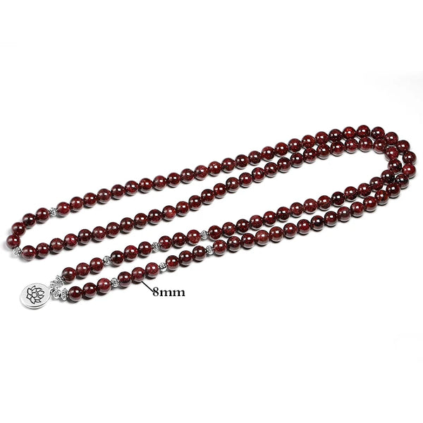 Red Garnet Mala Beads-ToShay.org