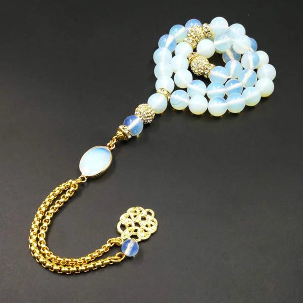 White Opalite Prayer Beads-ToShay.org