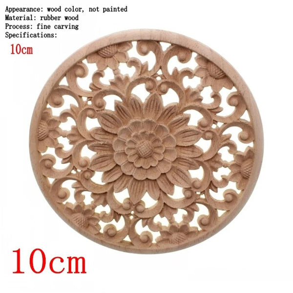 Wood Carved Flower Panel-ToShay.org