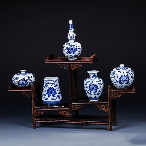 Blue White Ceramic Vases-ToShay.org