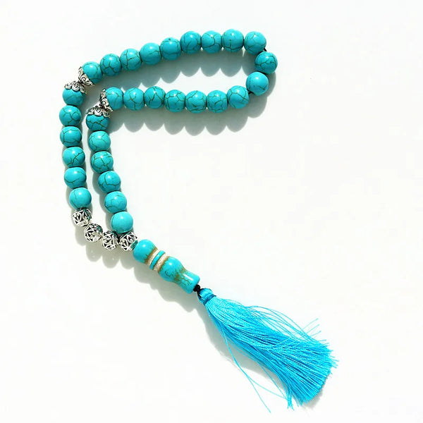 Blue Turquoise Prayer Beads-ToShay.org