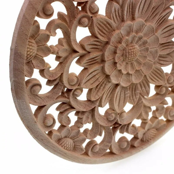 Wood Carved Flower Panel-ToShay.org