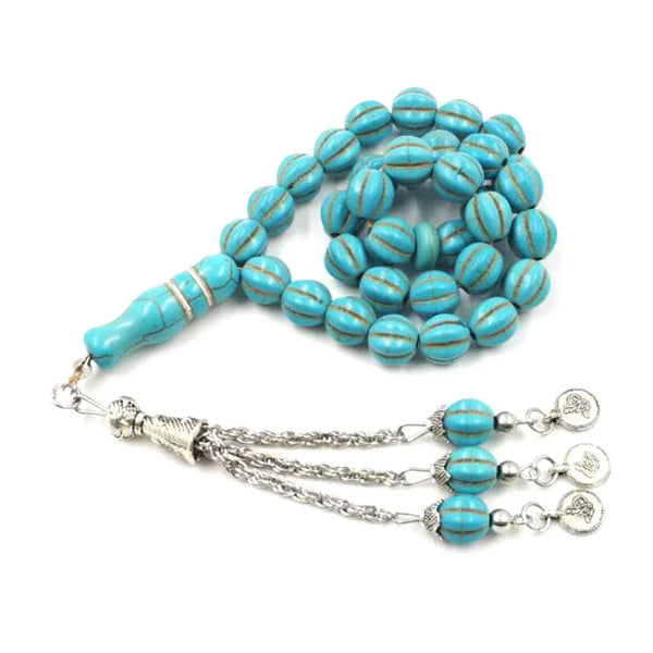 Blue Turquoise Prayer Beads-ToShay.org