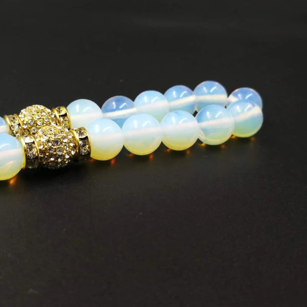 White Opalite Prayer Beads-ToShay.org