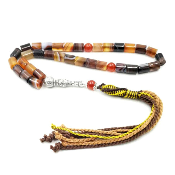 Yellow Agate Prayer Beads-ToShay.org