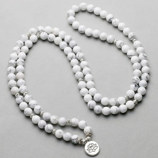 White Howlite Prayer Beads-ToShay.org