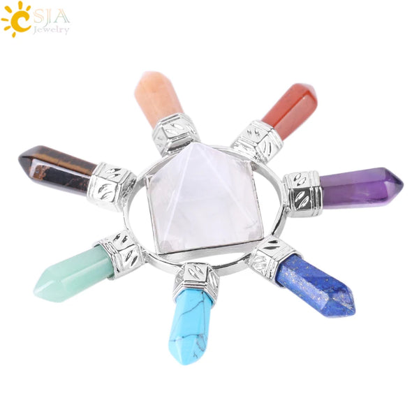 Chakra Crystal Pyramid Points-ToShay.org