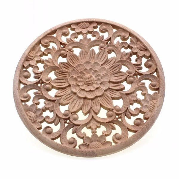 Wood Carved Flower Panel-ToShay.org