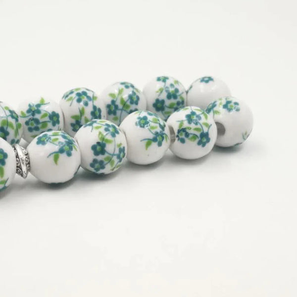 Green Ceramic Prayer Beads-ToShay.org