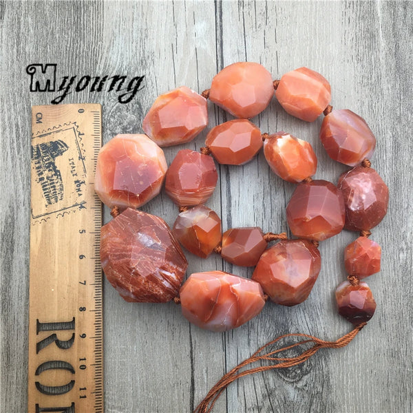 Red Agate Nugget Beads-ToShay.org