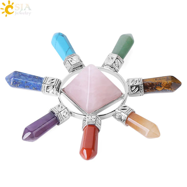 Chakra Crystal Pyramid Points-ToShay.org