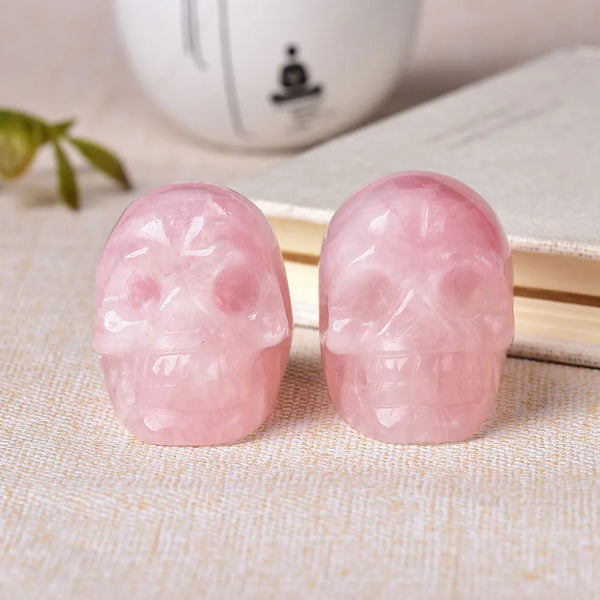 Pink Rose Quartz Skull-ToShay.org