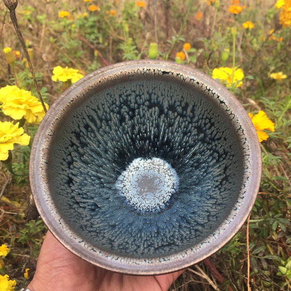 Blue Glaze Ceramic Tea Cup-ToShay.org