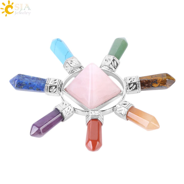 Chakra Crystal Pyramid Points-ToShay.org