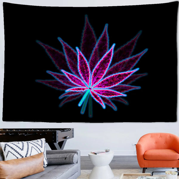 Fluorescent Leaf Art Tapestry-ToShay.org