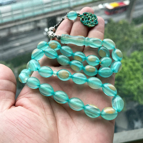 Green Luminous Prayer Beads-ToShay.org