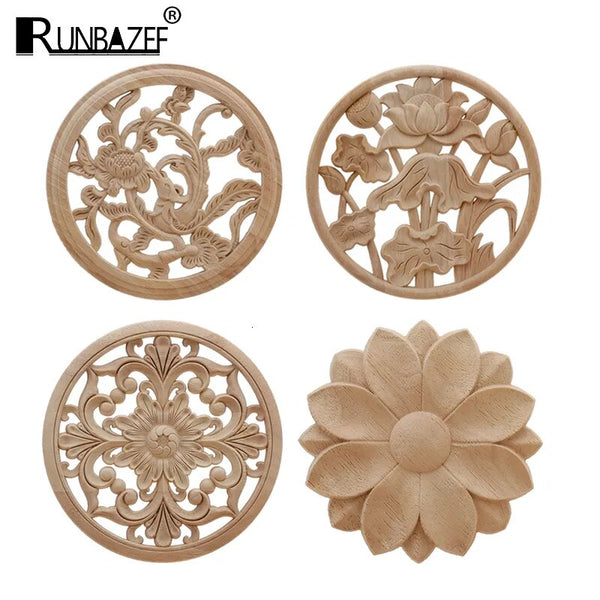 Wood Carved Flower Panel-ToShay.org