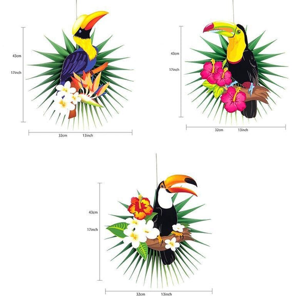 Parrot Honeycomb Decorations-ToShay.org